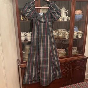 Hill House The Matilda Dress - Juniper Tartan